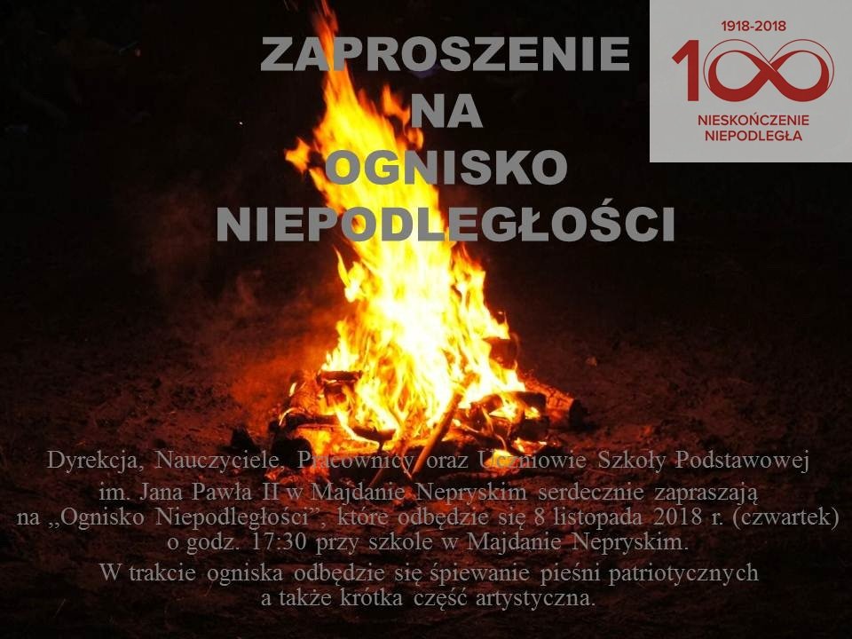 Zaproszenie na Ognisko Niepodległości